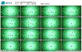 动感绿色五角星MVLED背景
