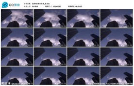 高楼大厦繁华的都市夜景影视素材