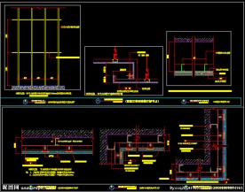 石膏板隔墙灯槽木饰面石材