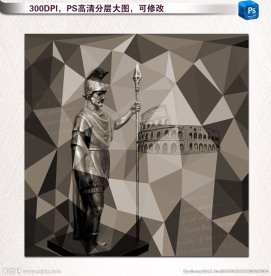 古罗马水晶装饰画