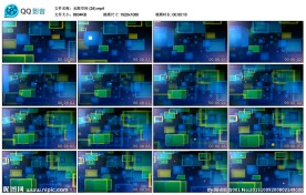 三维立体方框舞台演出LED背景