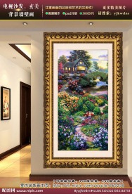 漂亮的花园水景 欧式风景