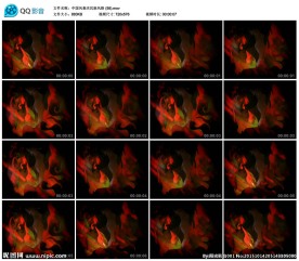 民族风火凤凰影视素材舞台背景