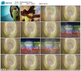 喜庆民族风丰收舞龙烟花影视背景