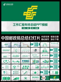 中国邮政储蓄PPT模板