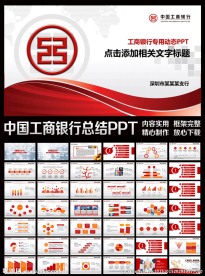 中国工商银行动态PPT模板