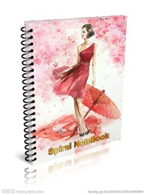 粉红少女插画封面设计平面图