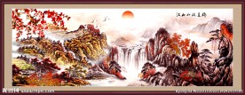 山水画 山水风景