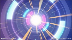 超赞圆形隧道穿梭光线放射led