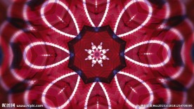超赞红色抽象花朵变化动感led