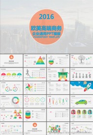 商业计划书年终总结PPT模板