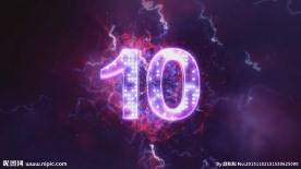 震撼电击10秒倒计时VJ背景