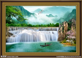 风景画流水生财