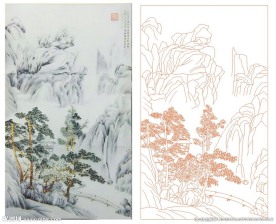 山水图 水墨画