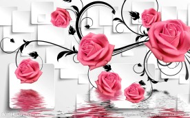 玫瑰壁画