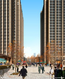 国际中心广场效果图