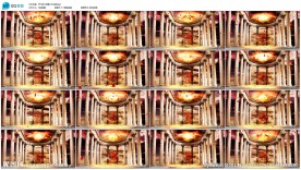 欧式罗马柱宫殿婚礼舞台LED