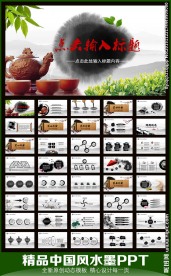 茶香动态PPT模板