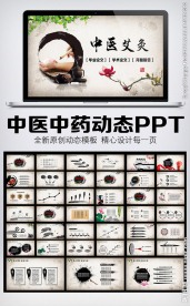 中医艾灸文化动态PPT模板