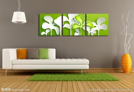 创意剪纸清新无框画