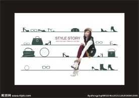 橱窗背景  美女背景