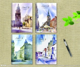 本本封面 宁静的城