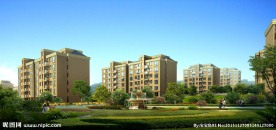 多层小区效果图