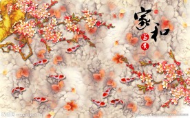 家和富贵电视背景墙