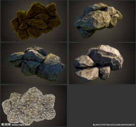 石头3D模型