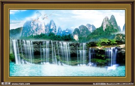 山水风景 流水生财