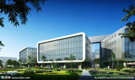 工业园区精细效果图