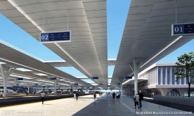 精细车站内景效果图