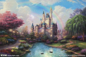 唯美彩虹城堡梦幻仙境童话婚礼L