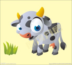卡通奶牛