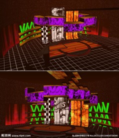 舞台舞美场景草图大师SU模型