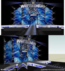 舞台舞美场景草图大师SU模型