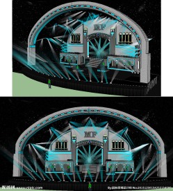 舞台舞美场景草图大师SU模型