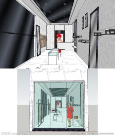 小服装店SU草图大师skp模型