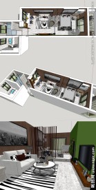 完整现代SKP室内草图大师SU