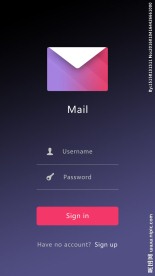 精致邮箱登陆页矢量素材