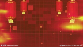 新年晚会中式传统灯笼方块视频