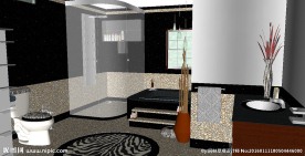 现代卫生间卫浴草图大师SU模型