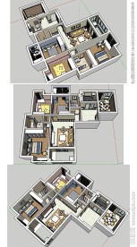 欧式室内家装草图大师SU模型