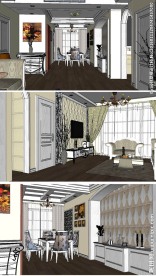 欧式室内装饰草图大师SU模型