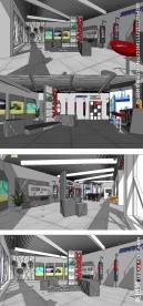 汽车油漆展厅草图大师SU模型