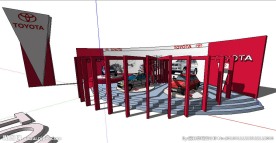 展台草图大师SU模型