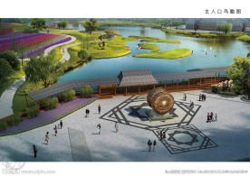 苗寨广场设计效果图