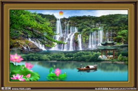 巨幅山水画