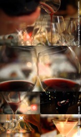 倒酒碰杯视频素材