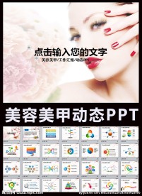 时尚美容美甲行业PPT模板